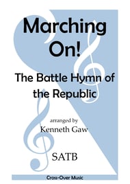 Marching On SATB choral sheet music cover Thumbnail